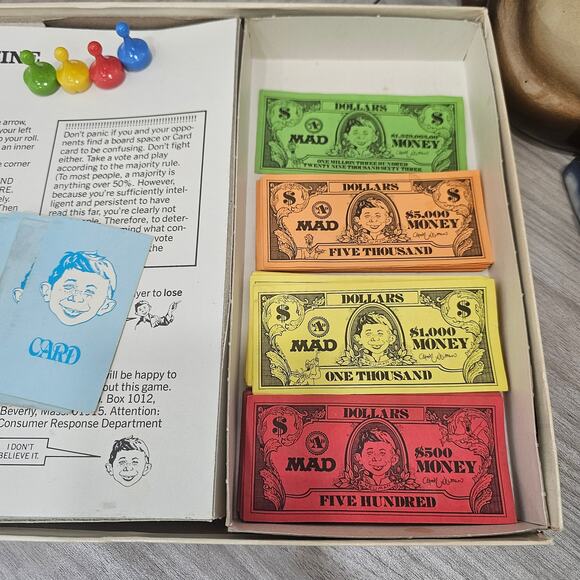 The Mad Magazine Game Vintage 1979 Board Game Parker Brothers Complete? - Picture 12 of 12